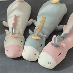 Игрушка-подушка Единорожка - полежу немножко маленький (65 см)