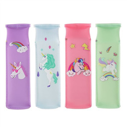 Пенал школьный «Пакет Единорог», силикон, на молнии