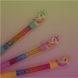 Ручка с переливашками Единорог