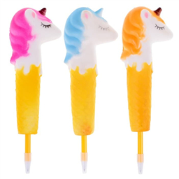 Ручка шариковая-прикол «Единорог», сквиш