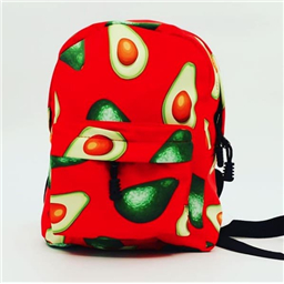 Рюкзак с авокадо красный