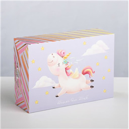 Складная коробка «Единорог», 16 х 23 х 7,5 см