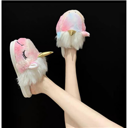 Тапочки домашние Плюшевый единорог 