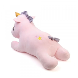 Большой розовый единорог для обнимашек с золотым рогом I Интернет-магазин Unictoys.ru